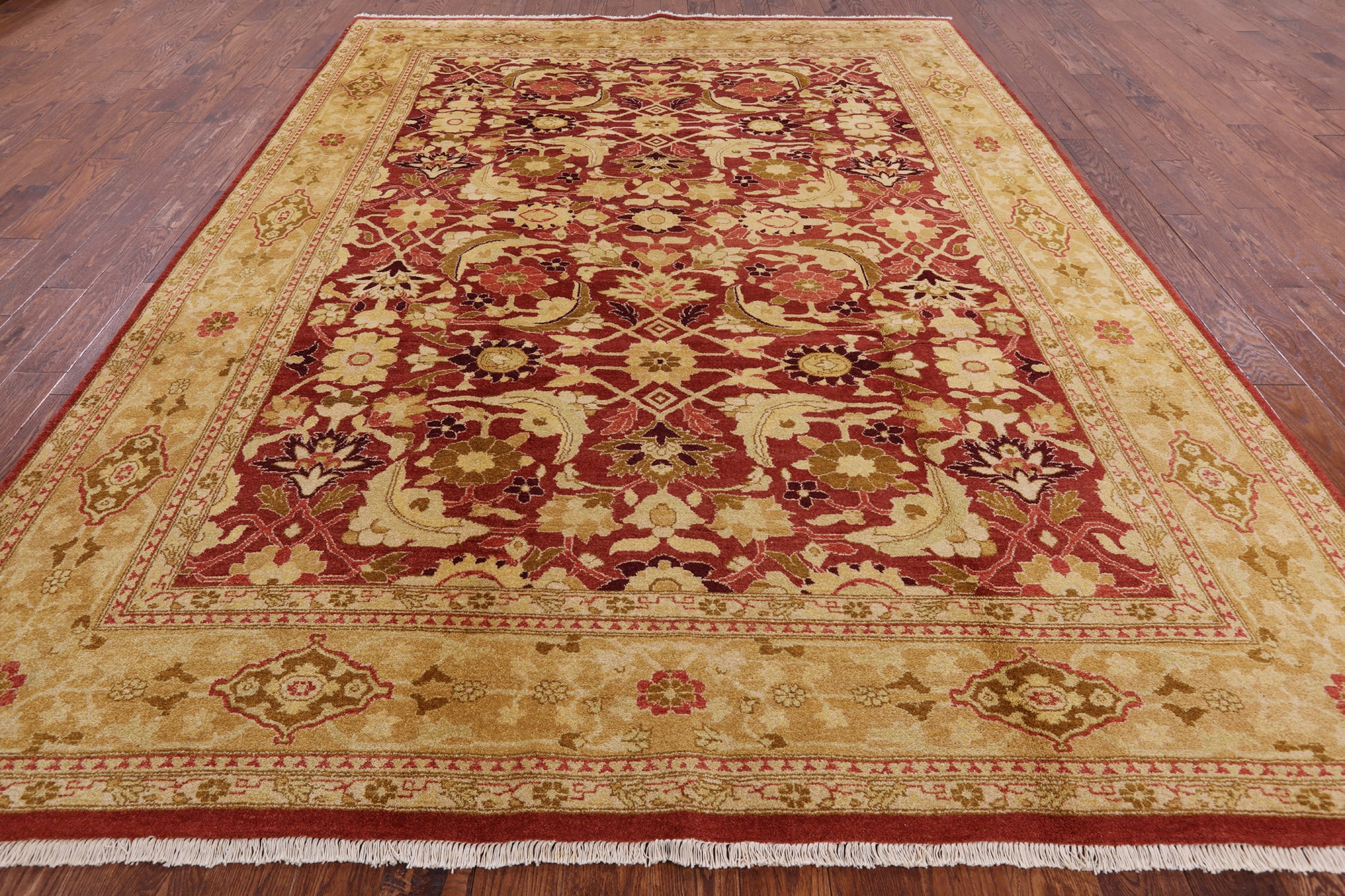 Peshawar Handmade Wool Area Rug - 9' 2" X 12' 3" - Golden Nile