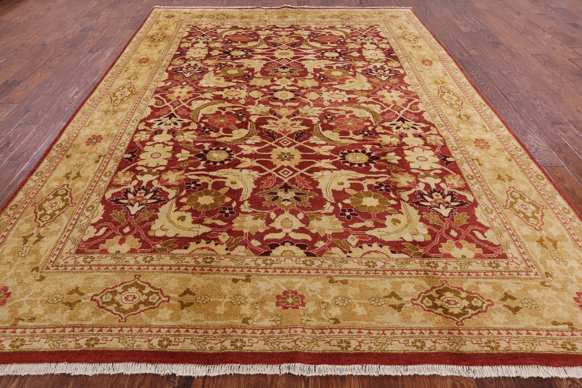 Peshawar Handmade Wool Area Rug - 9' 2" X 12' 3" - Golden Nile
