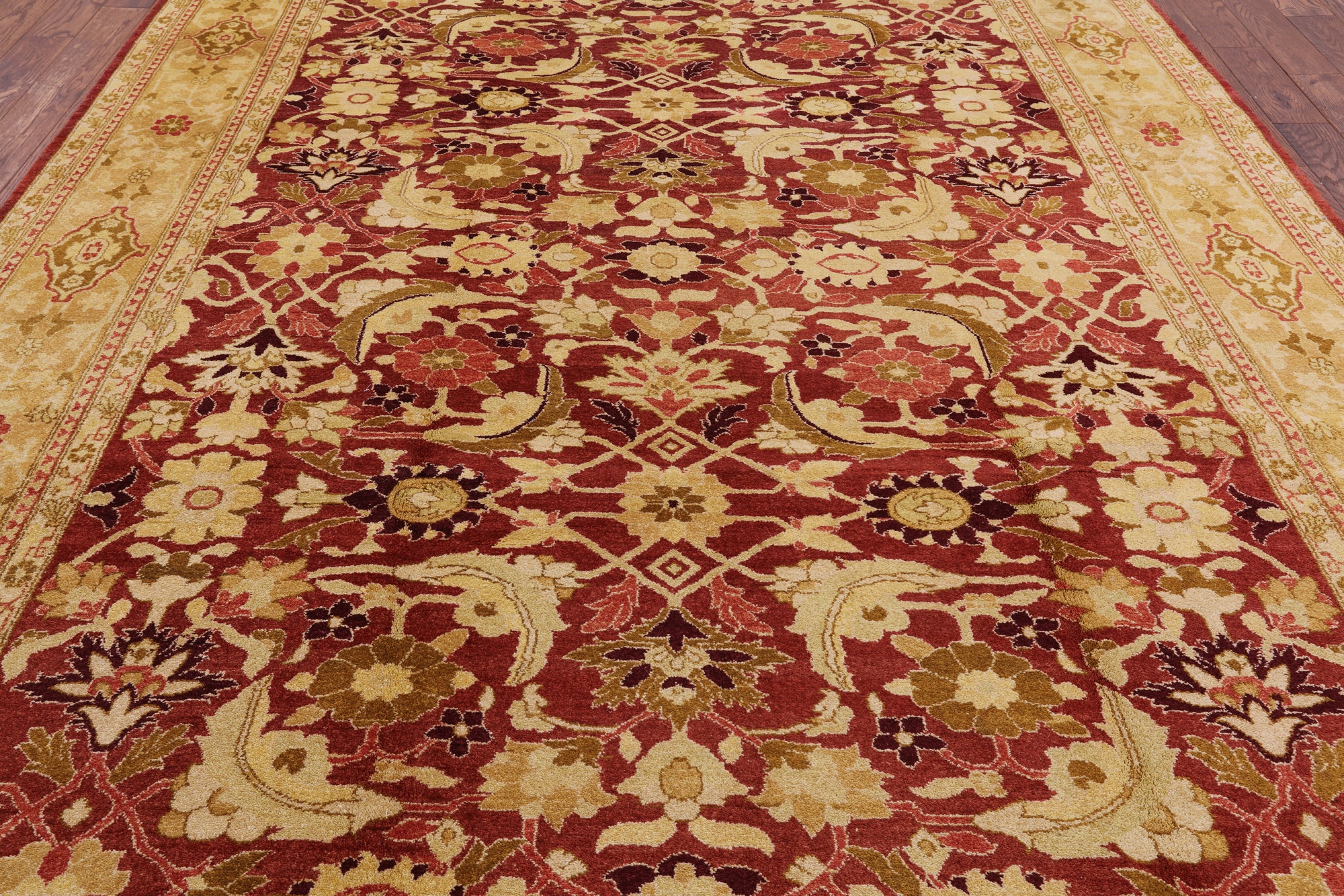 Peshawar Handmade Wool Area Rug - 9' 2" X 12' 3" - Golden Nile