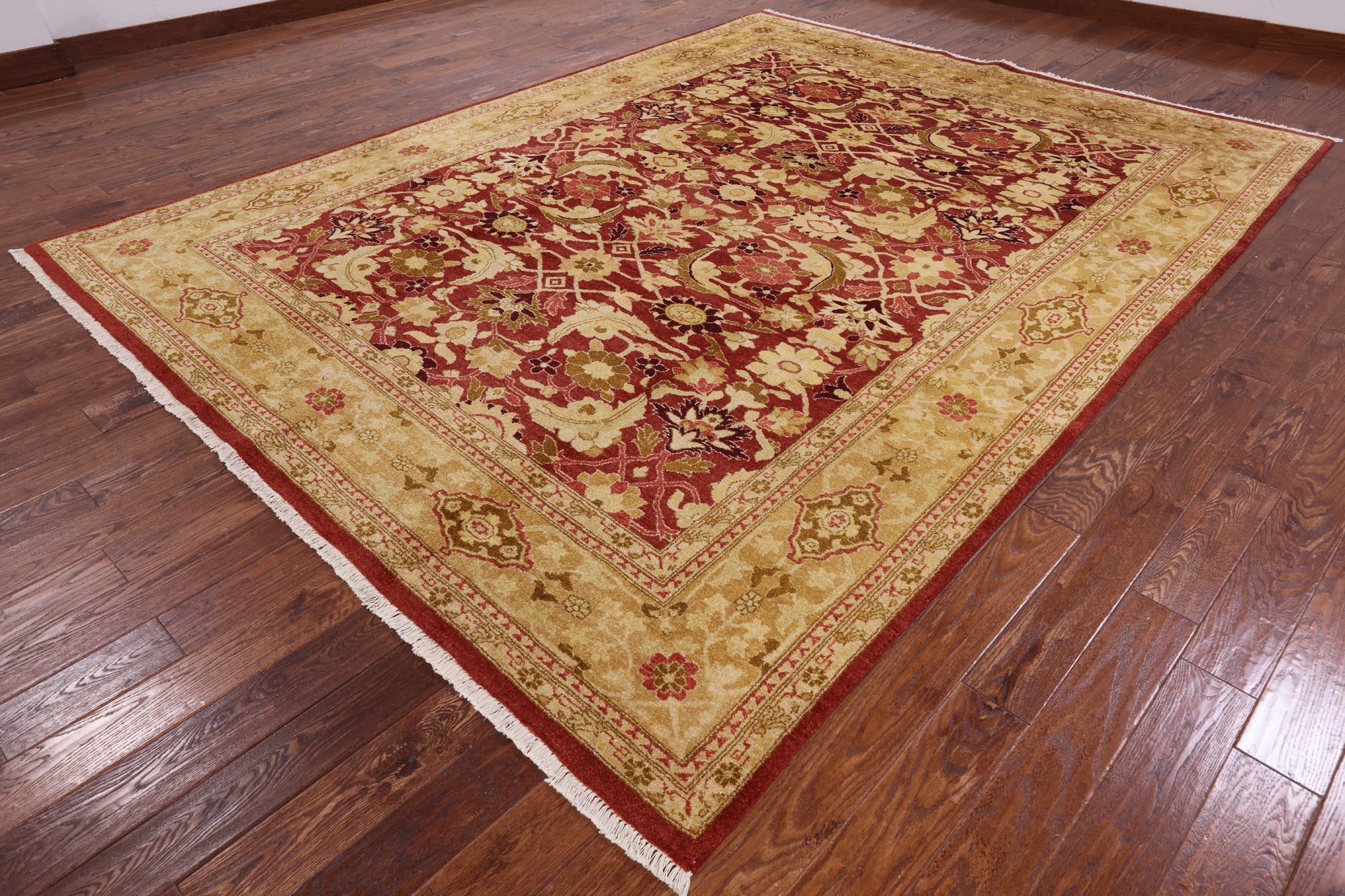 Peshawar Handmade Wool Area Rug - 9' 2" X 12' 3" - Golden Nile