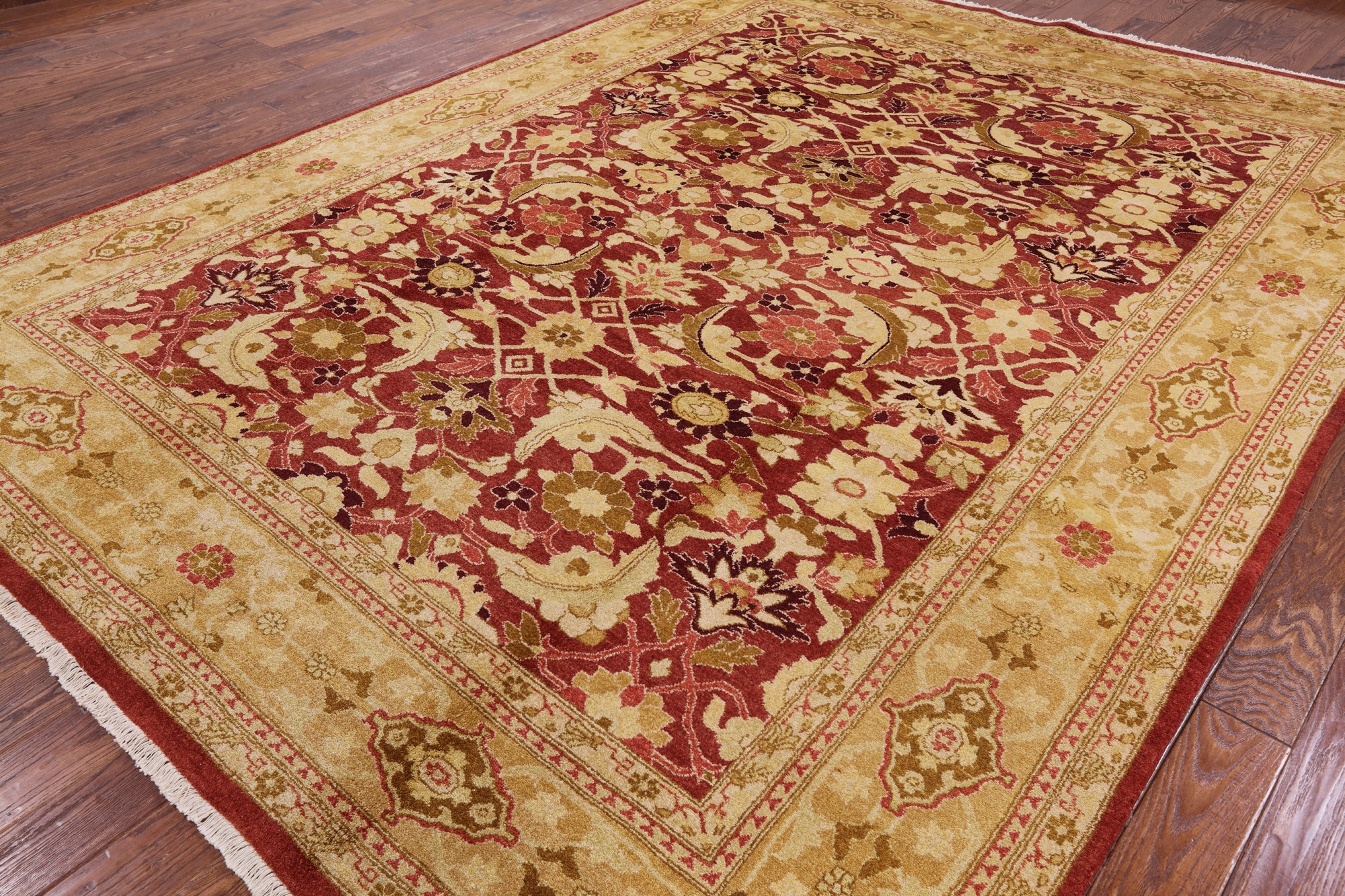 Peshawar Handmade Wool Area Rug - 9' 2" X 12' 3" - Golden Nile