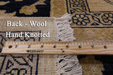 Peshawar Handmade Oriental Wool Area Rug - 9' 1" X 11' 10" - Golden Nile