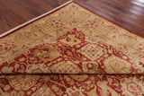 Red Peshawar Handmade Wool Area Rug - 9' 2" X 11' 10" - Golden Nile