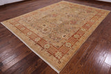 Peshawar Handmade Wool Rug - 9' 2" X 12' 4" - Golden Nile