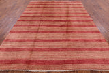 Persian Gabbeh Handmade Wool Area Rug - 8' 2" X 10' 2" - Golden Nile