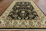 Black Persian Handmade Area Rug 6 X 9 - Golden Nile