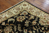 Black Persian Handmade Area Rug 6 X 9 - Golden Nile