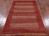 Gabbeh Handmade Wool Area Rug - 4' 1" X 6' 6" - Golden Nile