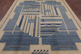 Persian Gabbeh Handmade Wool Rug - 8' 3" X 10' 7" - Golden Nile