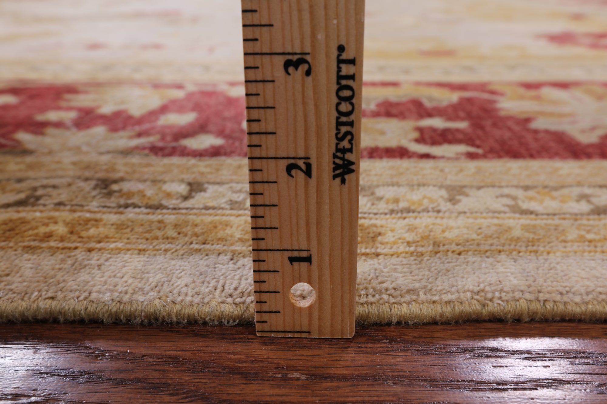 Ivory Peshawar Handmade Wool Area Rug - 8' 1" X 9' 10" - Golden Nile