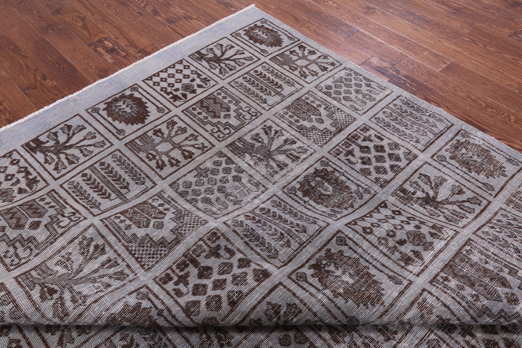 Grey Persian Overdyed Handmade Wool Area Rug - 9' 4" X 12' 3" - Golden Nile