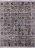 Grey Persian Overdyed Handmade Wool Area Rug - 9' 4" X 12' 3" - Golden Nile