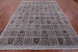 Grey Persian Overdyed Handmade Wool Area Rug - 9' 4" X 12' 3" - Golden Nile