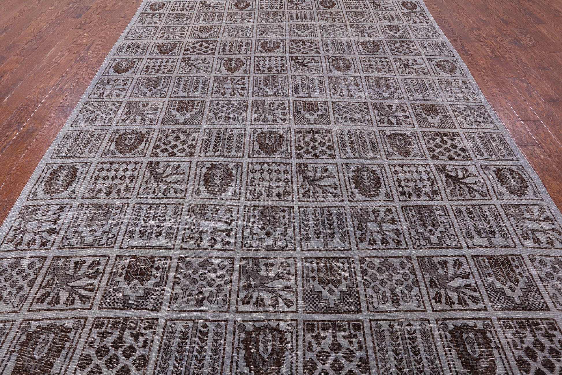 Grey Persian Overdyed Handmade Wool Area Rug - 9' 4" X 12' 3" - Golden Nile