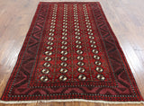 5 X 8 Persian Balouch Wool On Wool Oriental Area Rug - Golden Nile