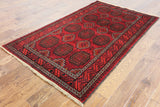 Hand Knotted Persian Balouch Wool On Wool Area Rug 4 X 7 - Golden Nile