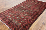 4 X 8 Traditional Persian Balouch Wool Area Rug - Golden Nile