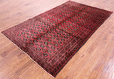 Persian Balouch Wool On Wool Area Rug - 5' 3" X 9' 1" - Golden Nile