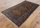 Persian Balouch Wool On Wool Area Rug 4 X 6 - Golden Nile