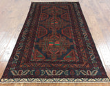 4 X 7 Handmade Wool On Wool Persian Area Rug - Golden Nile