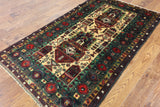 4 X 6 Handmade Wool On Wool Persian Area Rug - Golden Nile