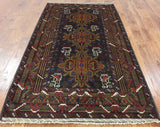 4 X 7 Oriental Persian Balouch Wool Area Rug - Golden Nile