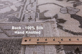 Oushak Handmade Silk Rug - 8' 10" X 11' 8'' - Golden Nile