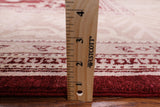 Red Peshawar Hand Knotted Wool Rug - 8' 4" X 10' 5" - Golden Nile