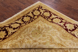 Ivory Chobi Peshawar Handmade Wool Area Rug - 8' 0" X 10' 2" - Golden Nile