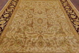 Ivory Chobi Peshawar Handmade Wool Area Rug - 8' 0" X 10' 2" - Golden Nile
