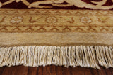 Ivory Chobi Peshawar Handmade Wool Area Rug - 8' 0" X 10' 2" - Golden Nile