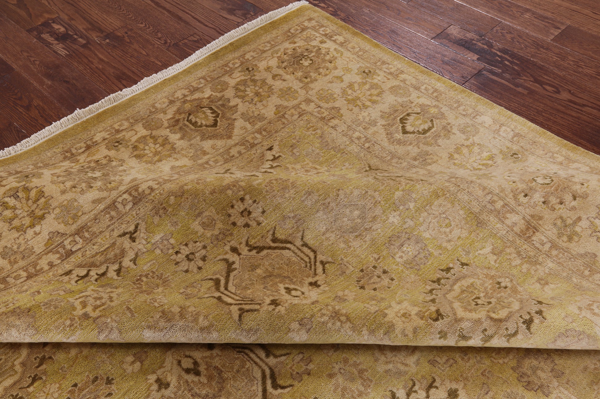 Peshawar Handmade Wool Area Rug - 8' 10" X 12' 1" - Golden Nile