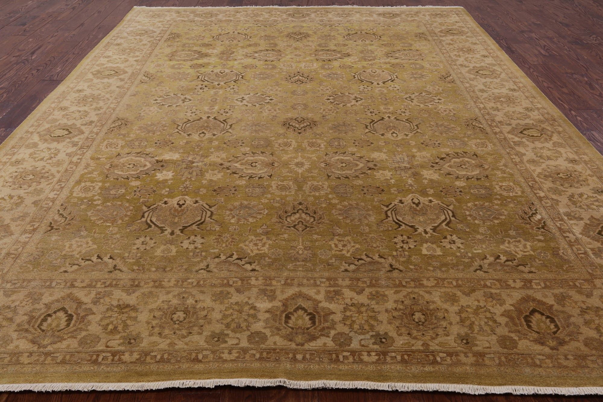 Peshawar Handmade Wool Area Rug - 8' 10" X 12' 1" - Golden Nile