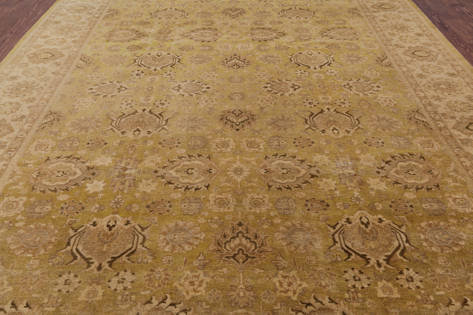 Peshawar Handmade Wool Area Rug - 8' 10" X 12' 1" - Golden Nile