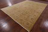 Peshawar Handmade Wool Area Rug - 8' 10" X 12' 1" - Golden Nile