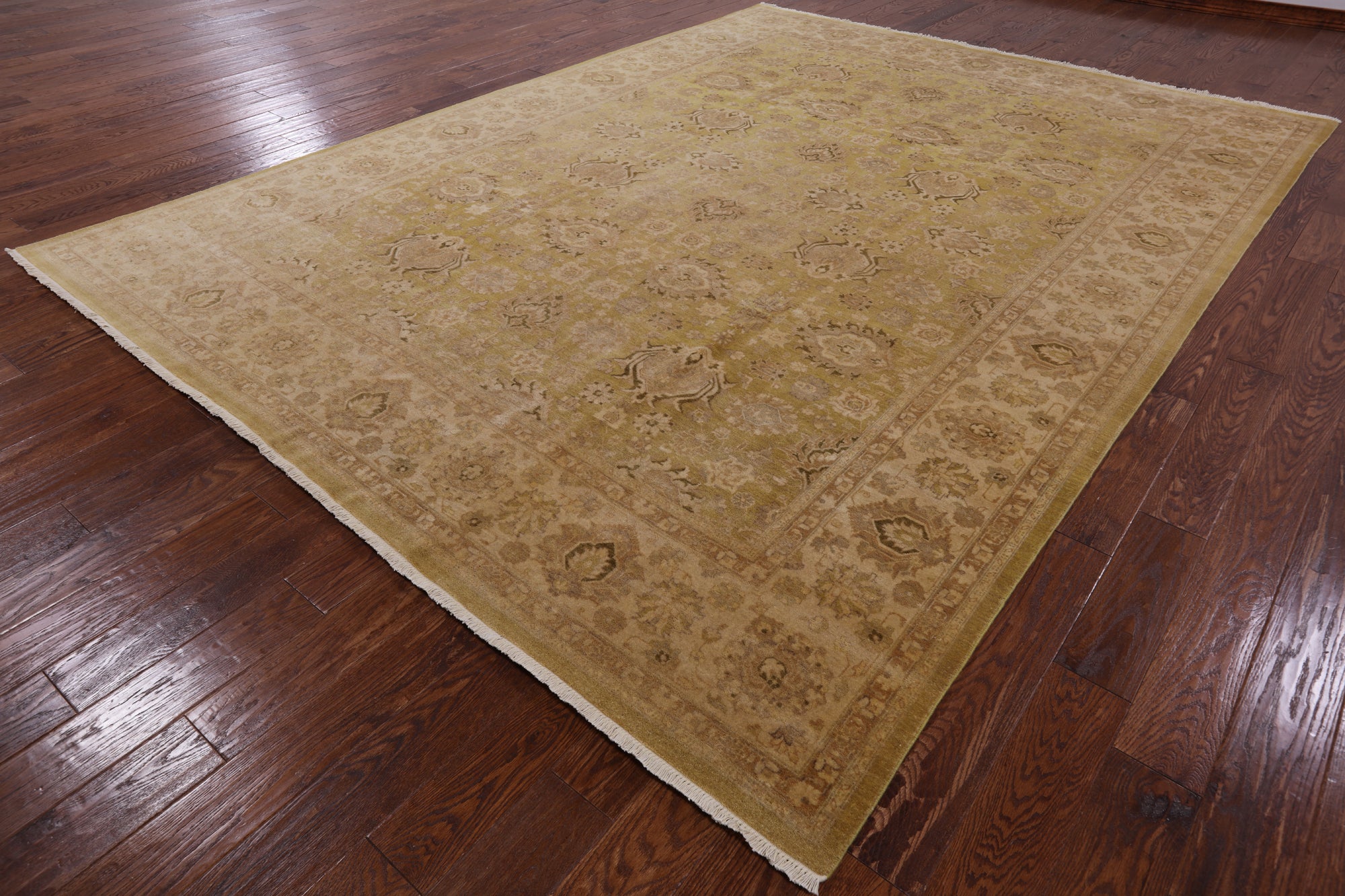 Peshawar Handmade Wool Area Rug - 8' 10" X 12' 1" - Golden Nile