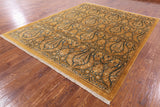 William Morris Handmade Wool Area Rug - 8' 0" X 9' 10" - Golden Nile