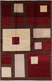 Persian Gabbeh Handmade Wool Rug - 6' 8" X 10' 0" - Golden Nile