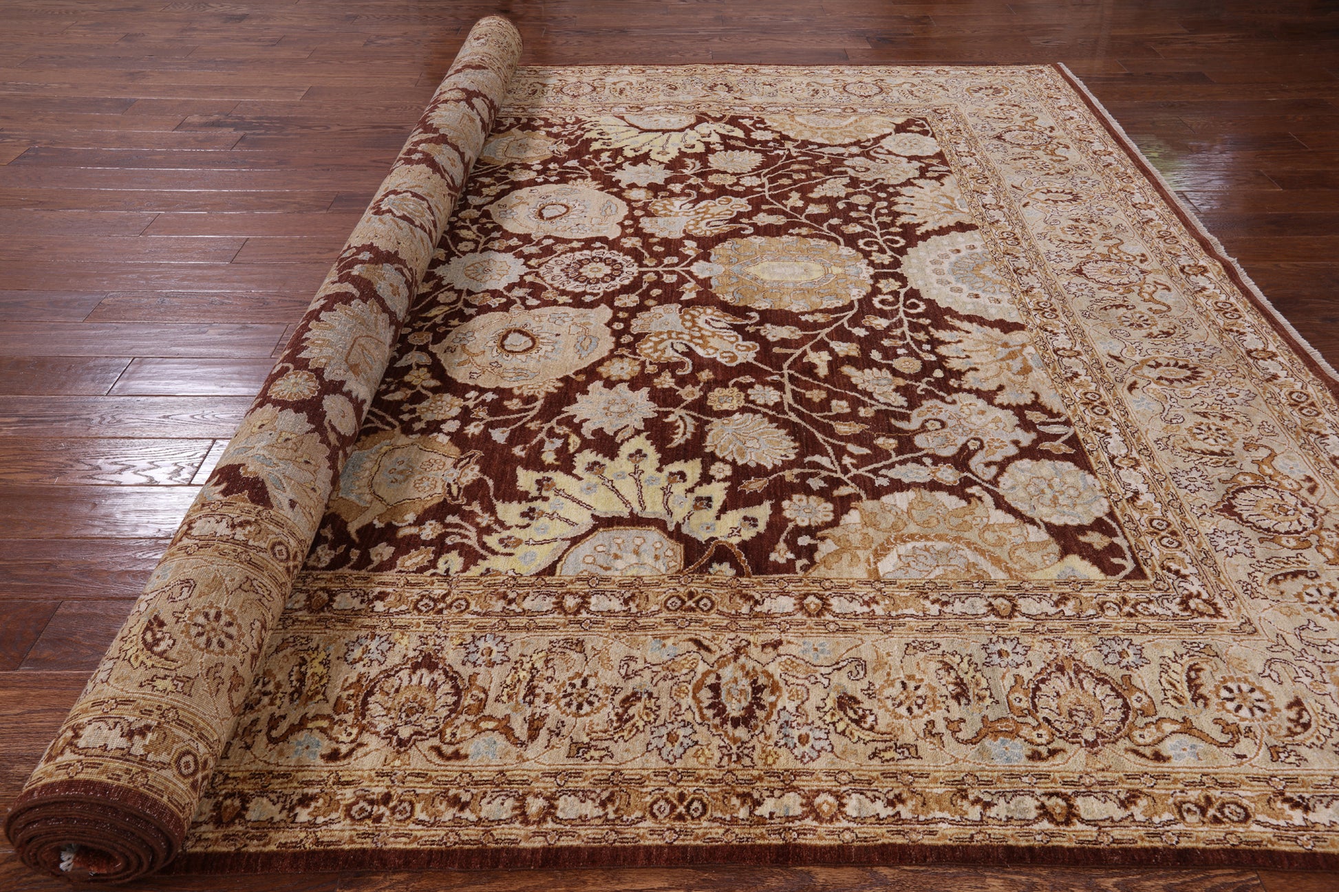 Peshawar Hand Knotted Area Rug - 9' 2" X 12' 7" - Golden Nile
