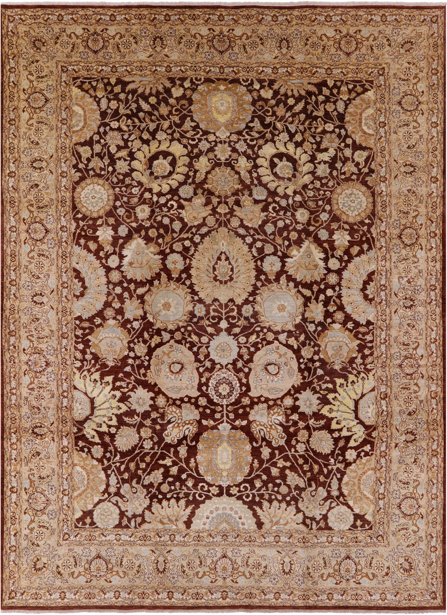 Peshawar Hand Knotted Area Rug - 9' 2" X 12' 7" - Golden Nile