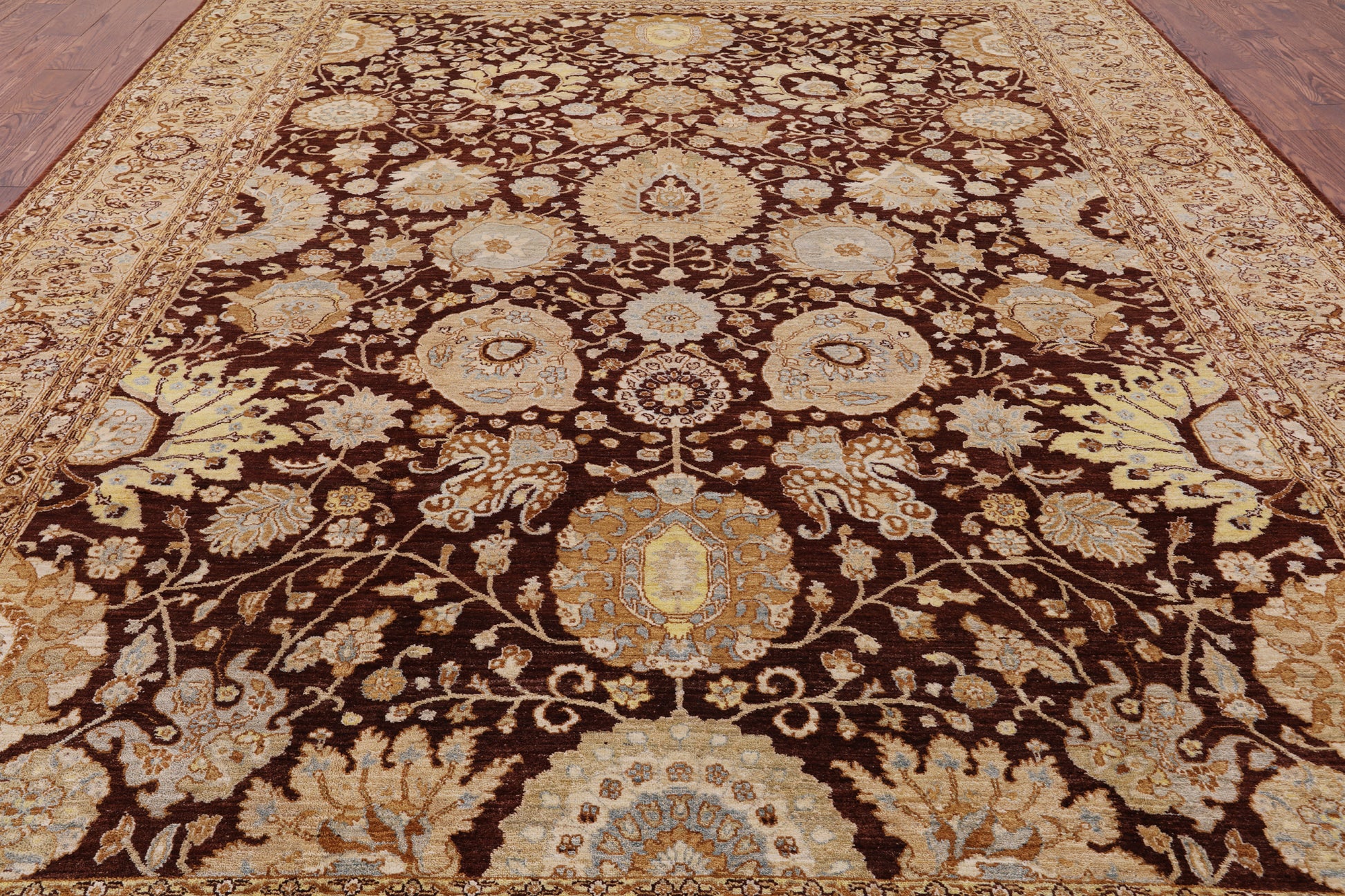 Peshawar Hand Knotted Area Rug - 9' 2" X 12' 7" - Golden Nile
