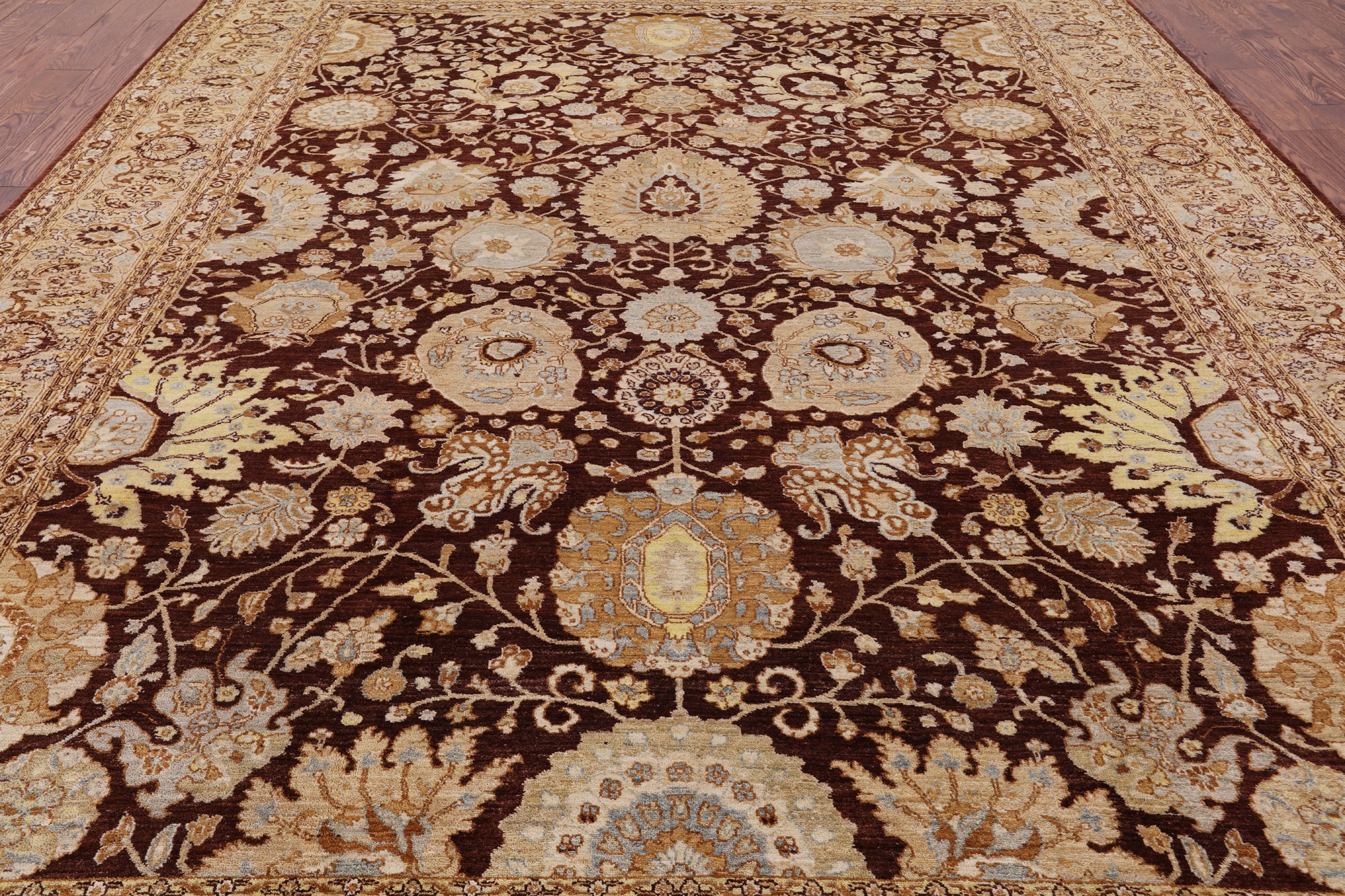 Peshawar Hand Knotted Area Rug - 9' 2" X 12' 7" - Golden Nile