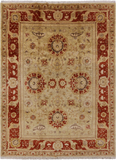 Peshawar Handmade Wool Area Rug - 8' 10" X 11' 10" - Golden Nile