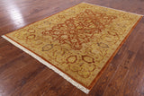 Peshawar Handmade Wool Area Rug - 6' 1" X 8' 9" - Golden Nile