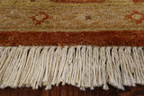 Peshawar Handmade Wool Area Rug - 6' 1" X 8' 9" - Golden Nile