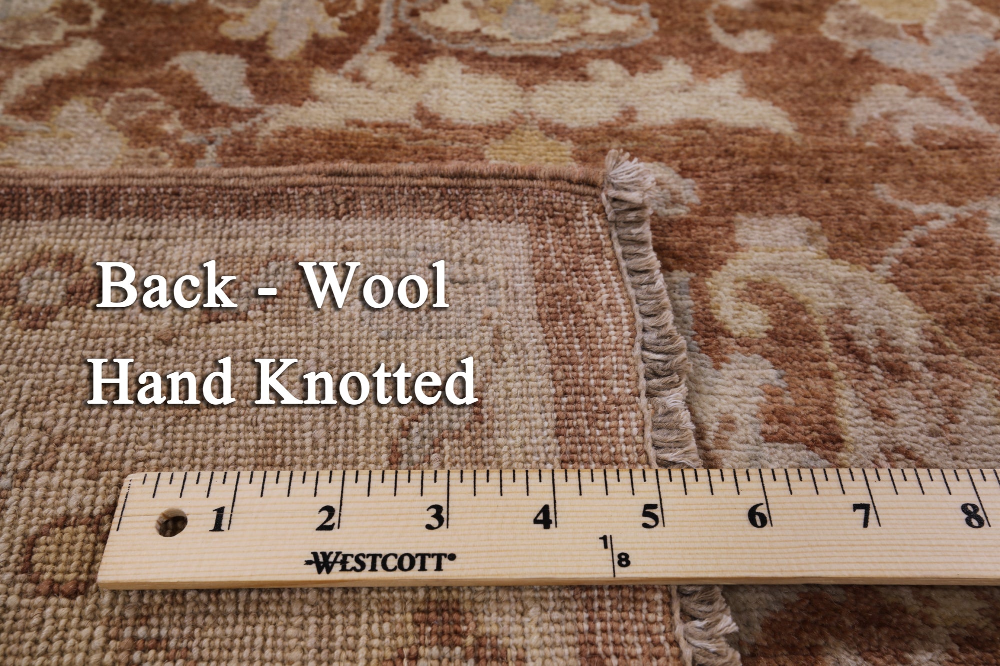 Peshawar Handmade Wool Area Rug - 6' 1" X 9' 1" - Golden Nile