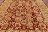 Traditional Peshawar Handmade Wool Area Rug - 9' 3" X 12' 2" - Golden Nile