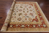 Authentic Peshawar Handmade Area Rug - 9' 1" X 11' 9" - Golden Nile