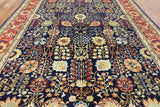 9 X 12 Floral Oriental Peshawar Handmade Area Rug - Golden Nile