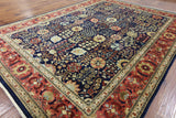 9 X 12 Floral Oriental Peshawar Handmade Area Rug - Golden Nile